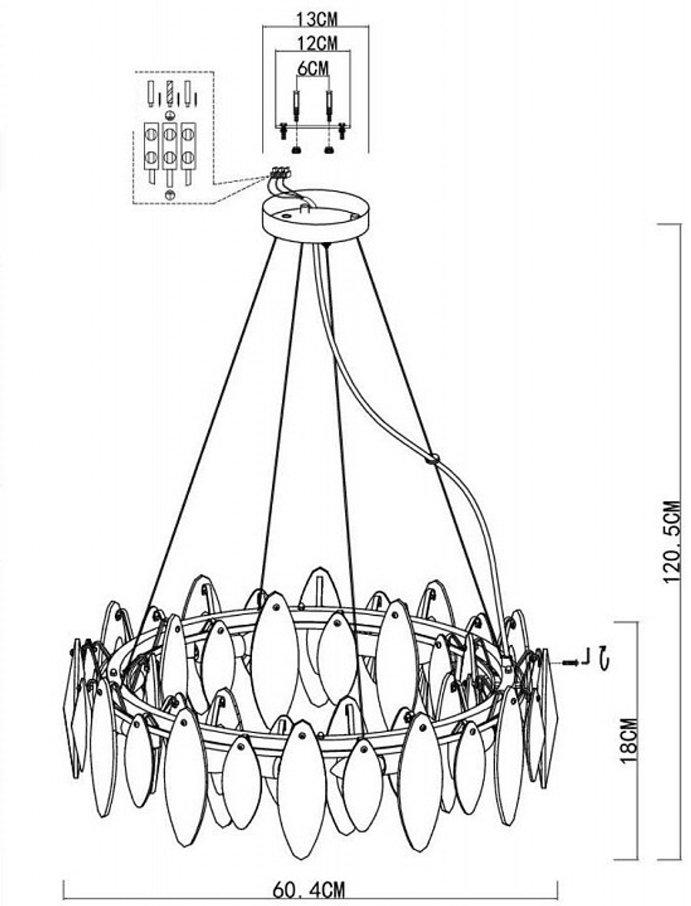 Подвесная люстра ST-Luce SL1227.303.08