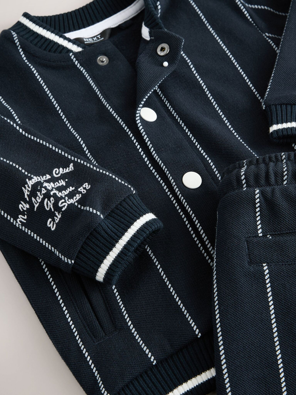 Бомбер и шорты в комплекте для мальчика Next E60-719, Темно-синий