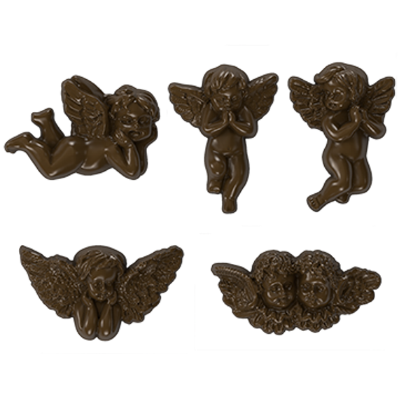 339 | Форма для шоколадных конфет &quot;Ангелочки&quot; (275*175мм)