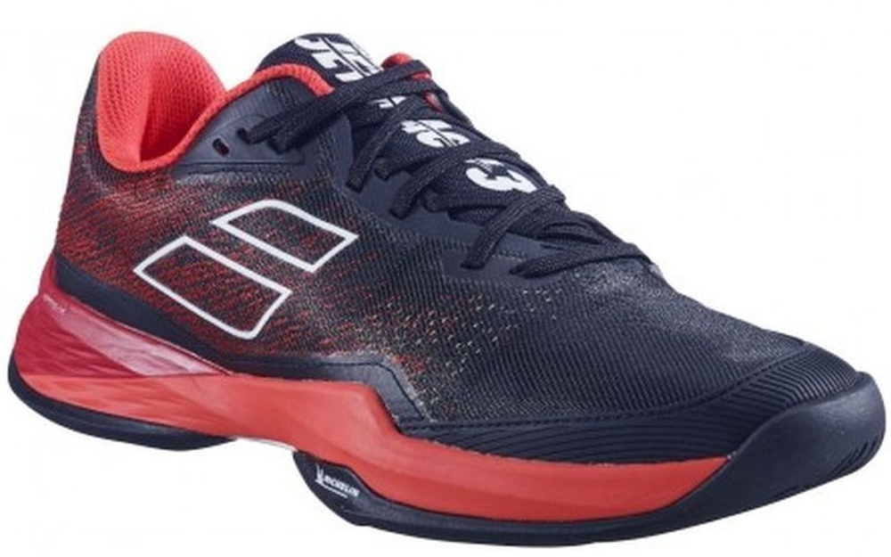 Теннисные кроссовки Babolat Jet Mach 3 All Court Men - black/poppy red - Black Red Multikolor