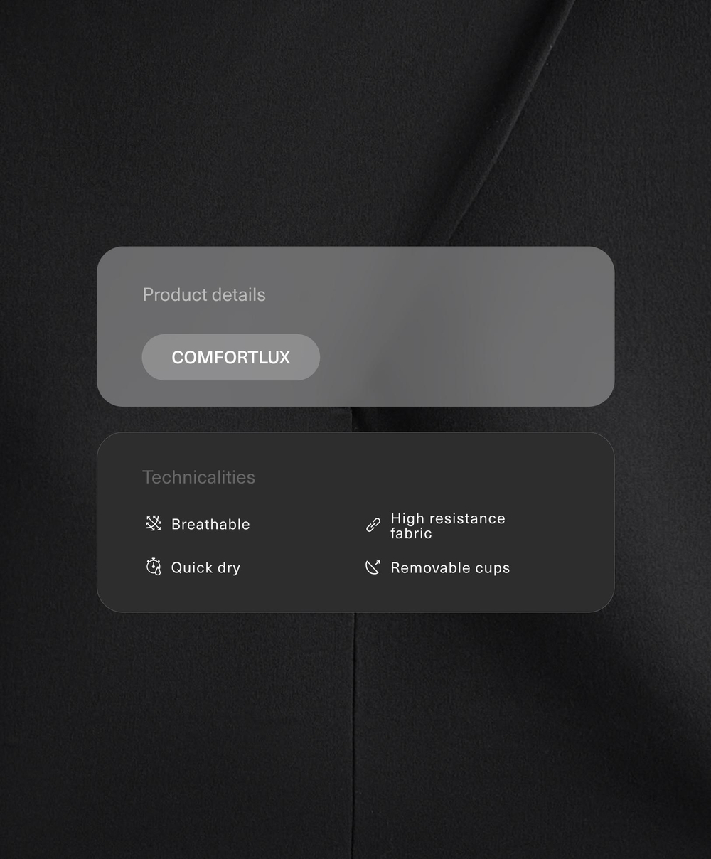 Oysho Футболка Comfortlux с драпированным вырезом, черный