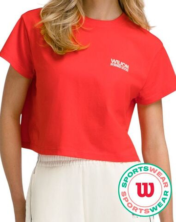 Женская футболка Wilson Harper Crop - инфракрасная