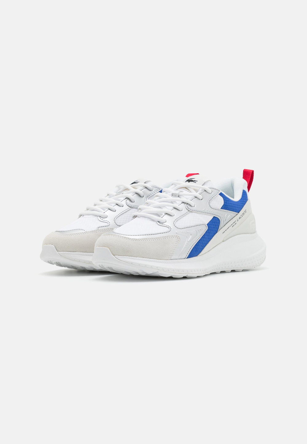 Lacoste L003 EVO 124 - кроссовки на шнуровке - Белый / Красный / Синий