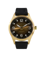 Часы кварцевые SOLAR SYSTEM, черно-золотые