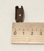 Заглушка нижнего утяжелителя-отвеса стального, цвет орех