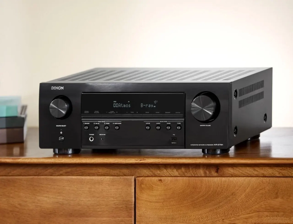 AV-ресивер Denon AVR-S770H, черный, мощность 165Вт, поддержка 8K
