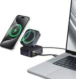 Зарядное устройство Baseus PicoGo 2-in-1 Qi2 15W + USB-C 67W USB Type-C черный