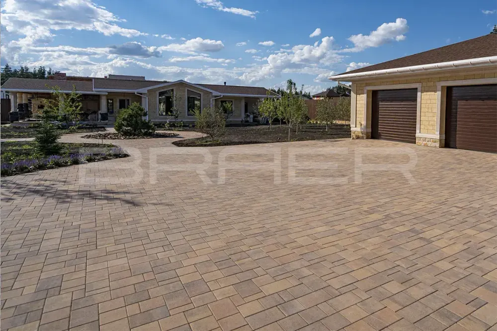 Тротуарная плитка Braer Старый город Ландхаус, Color Mix Прайд, 80 мм