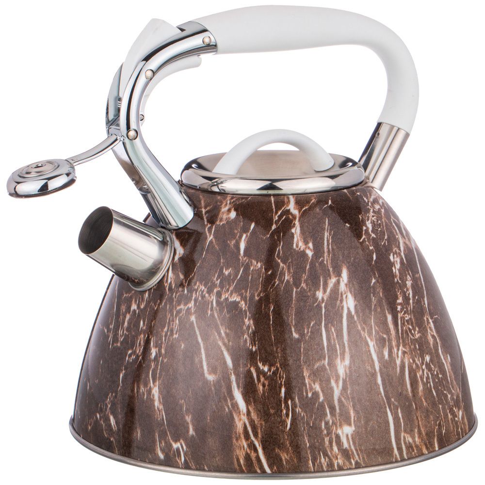 ЧАЙНИК AGNESS СО СВИСТКОМ, СЕРИЯ FANTASY,3,0 Л, ИНДУКЦИОННОЕ КАПСУЛЬНОЕ ДНО