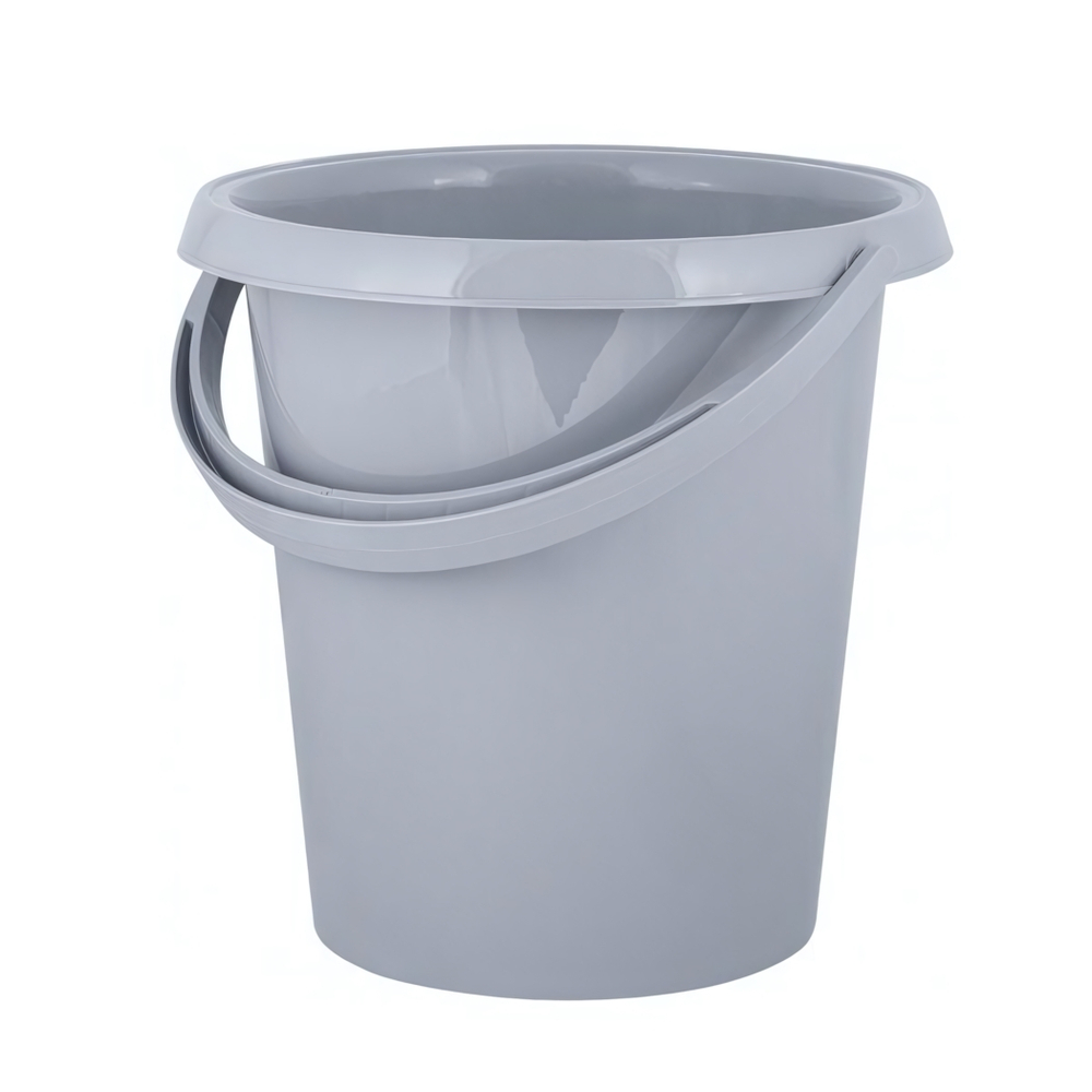 Ведро Plast Team Stockholm 12л серый шторм