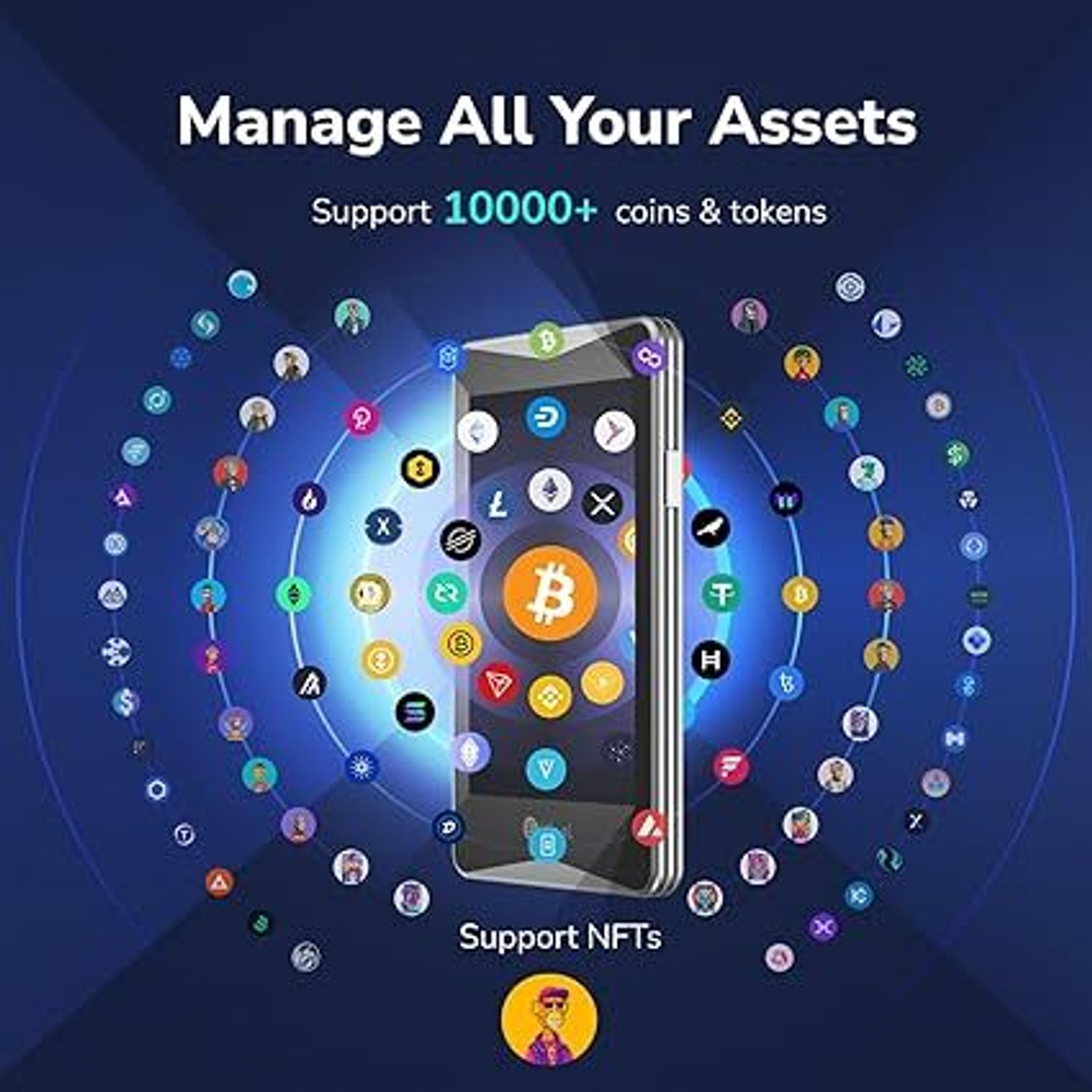 ELLIPAL Titan 2.0 — Аппаратный Криптокошелек (Cold Wallet), 100% оффлайн, с воздушным зазором (Air-Gapped) — Безопасное хранилище для 10 000+ монет, токенов и NFT