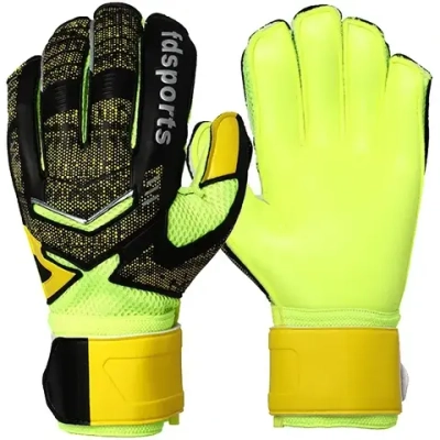 Перчатки вратарские FD-882, размер 8, желтый-черный
