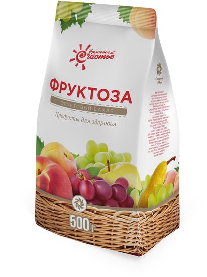 -Фруктоза кристаллическая, порошок, 500г.