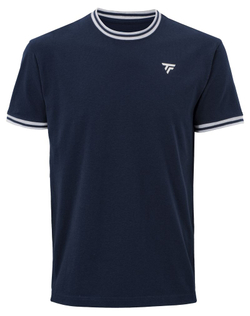 Детская теннисная футболка Tecnifibre Team Stretch Junior - marine