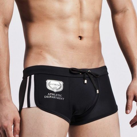 Мужские плавки хипсы черные Seobean Black Athletic Hip Boxer