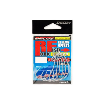 Крючок Decoy офсетный Worm 13S Rock Fish Limited #1/0 (в упаковке 7 штук)