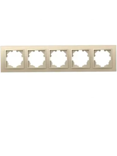 Рамка 5 Поста Универсальная титан ZENA