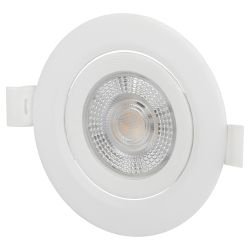 Светильник светодиодный встраиваемый ЭРА KL LED 25A-5 3K WH 5Вт 3000К круглый поворотный белый