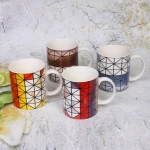 Кружка керамическая 350мл «Красочные треугольники»