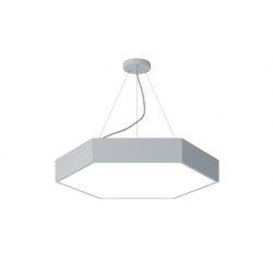 Светильник LED ЭРА Geometria SPO-121-W-40K-038 Hexagon 38Вт 4000K 4000Лм IP40 600*80 белый подвесной драйвер внутри | Декоративные светильники Geometria