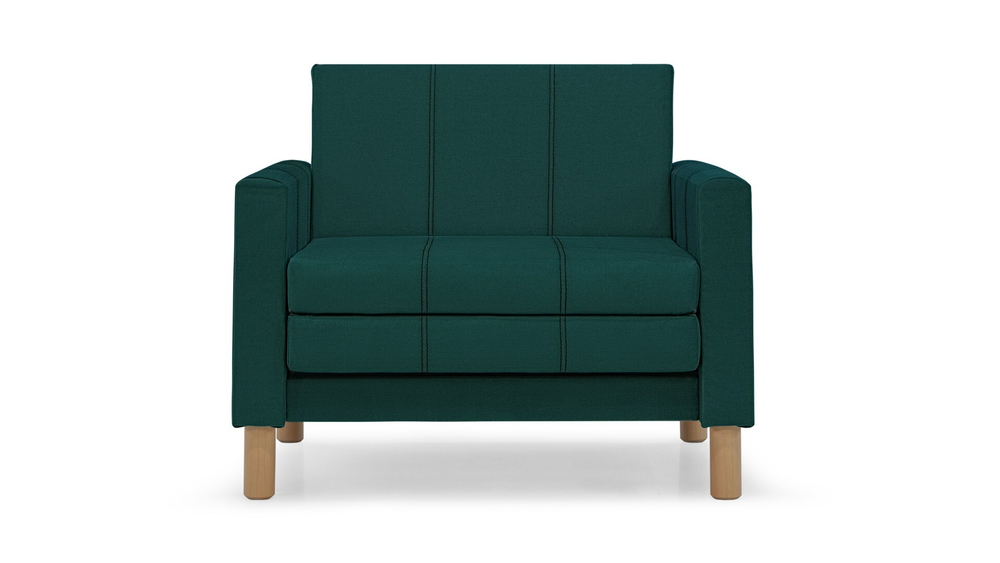 Кресло-кровать Уют Лайт Velutto 20 95*84*82 см, темно-зеленый Велютто Выкатной Фиеста