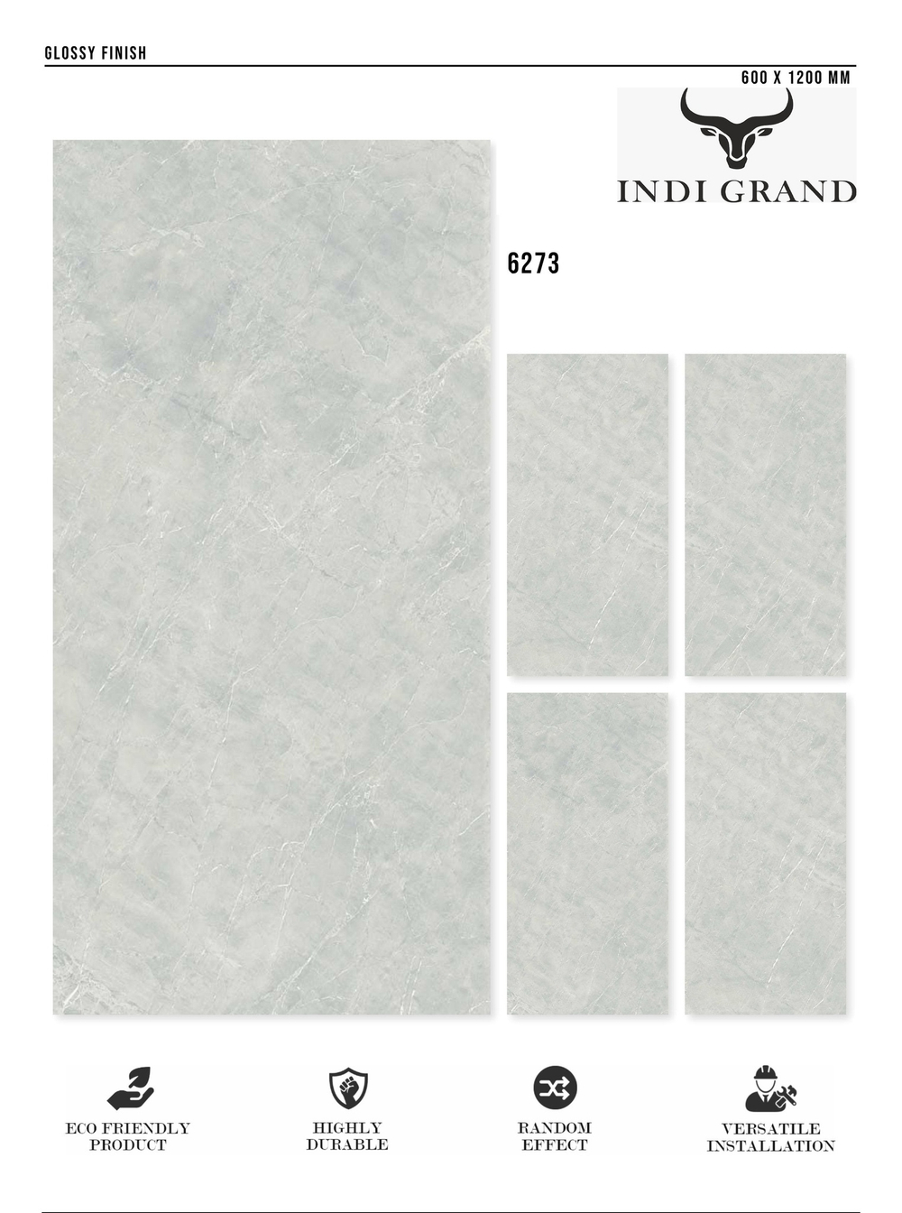 Керамогранит glossy №3 60х120, 6273