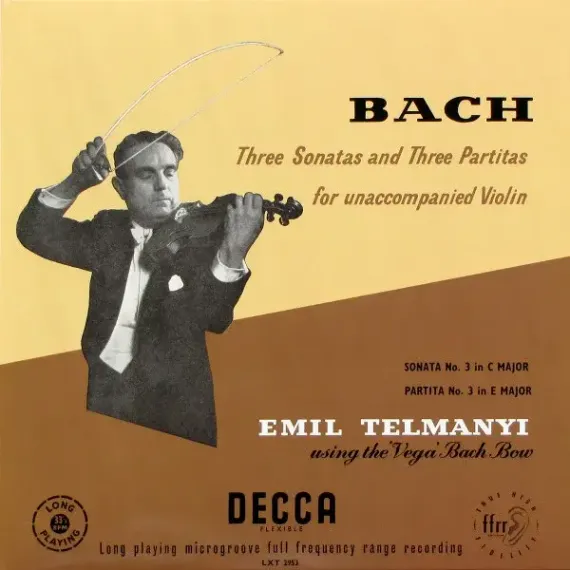 Bach, Emil Telmanyi – Three Sonatas And Three Partitas For Unaccompanied Violin (Box, Analogue) 3LP