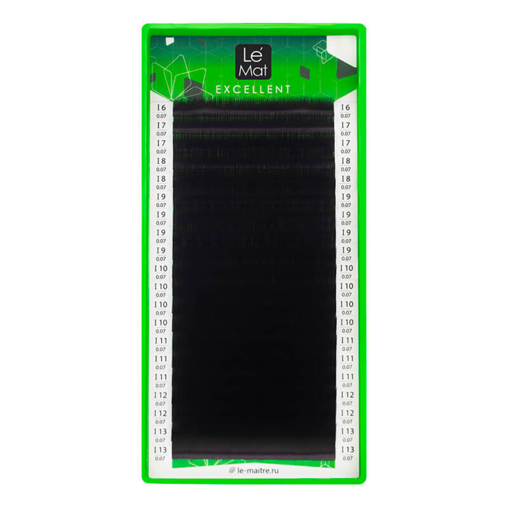 Черные ресницы Le maitre "Excellent" - 20 линий