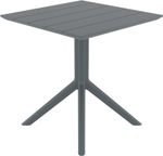 Стол пластиковый Siesta Contract Paris Table 70, темно-серый
