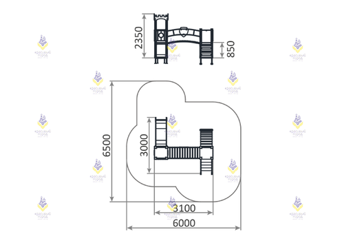 Игровой комплекс «Лучик» Замок