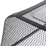 Корзина для хранения металлическая с деревянными ручками «ФАРГО», цвет чёрный, 20*13*30см (лейбл Селфи)