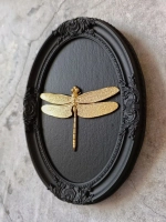 Барельеф на стену из гипса Стрекоза