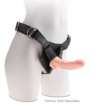 Телесный фаллоимитатор-реалистик 24,1см на присоске с мошонкой PipeDream King Cock Plus 8 Triple Density Cock with Balls Flesh 5719-21