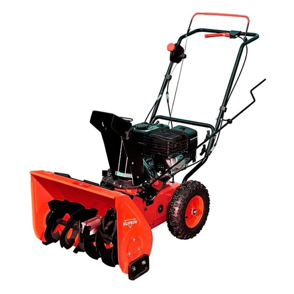 ELITECH СМ 6 (Е1609.003.00) снегоуборщик бензиновый 6 л.с, ковш 56 см, выброс 15 м, 4 вперед/2 назад 200867