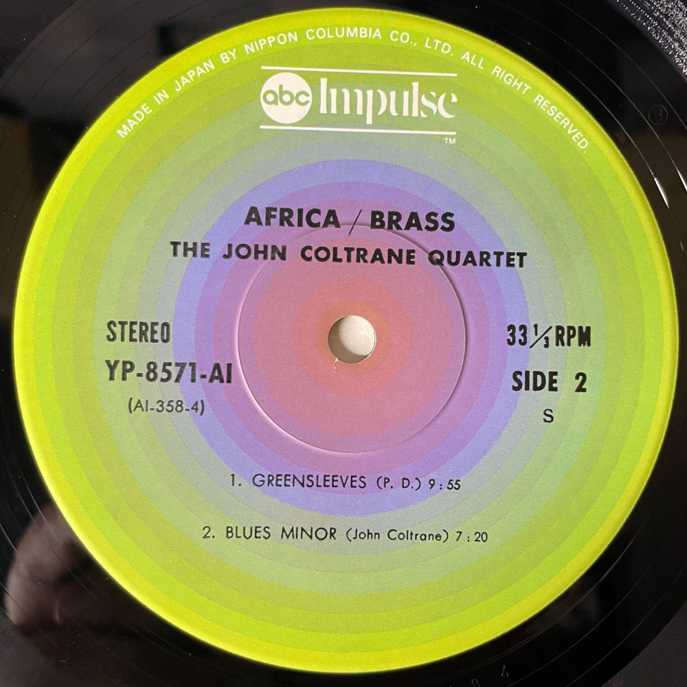 Винтажная виниловая пластинка LP The John Coltrane Quartet, Africa, Brass (Japan 1977) (No Obi)