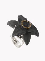 Кольцо Нарцисс XL, серый фарфор