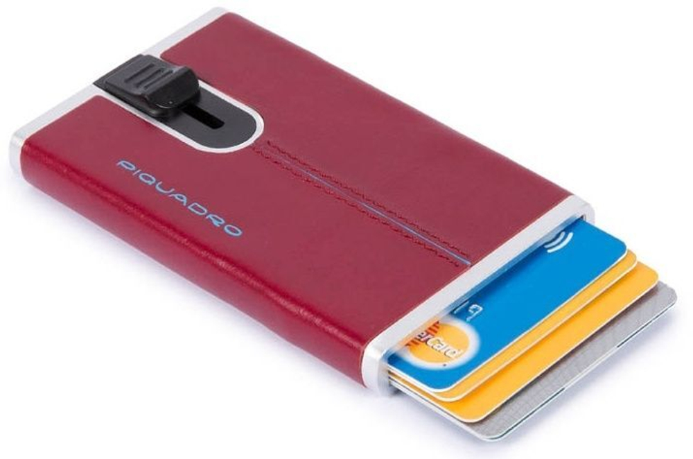 Чехол для кредитных карт Piquadro Blue Square PP4825B2R/R красный натур.кожа