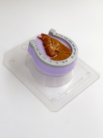 Пластиковая форма для шоколада "Подкова с лошадью"