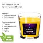 Свечи чакровые цветные - 250 мл, 8 штук