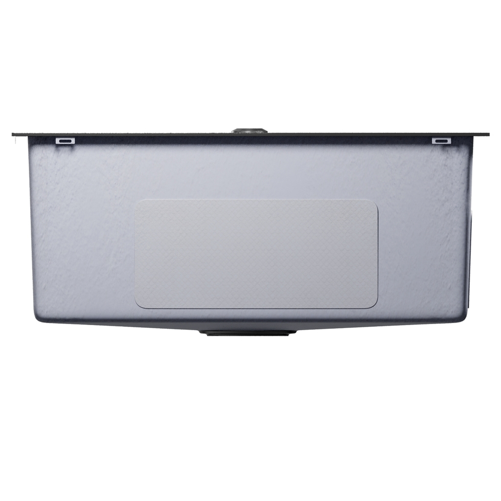 Мойка настол.монтаж 60х45 (3,0) вып 3 1/2  MIXLINE PRO 22см с сифоном (черный графит НАНО декор)