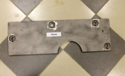 Бронелист верхний левый торцевой M104 Teltomat Hugel