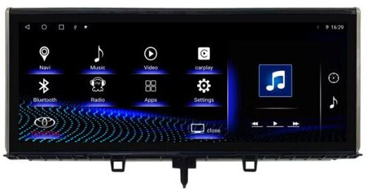 Магнитола для Lexus LX570 2016+, LX450d - Carmedia SL-L1210 монитор 12.3" на Android 13, 8ГБ+128ГБ, 4G SIM-слот, CarPlay