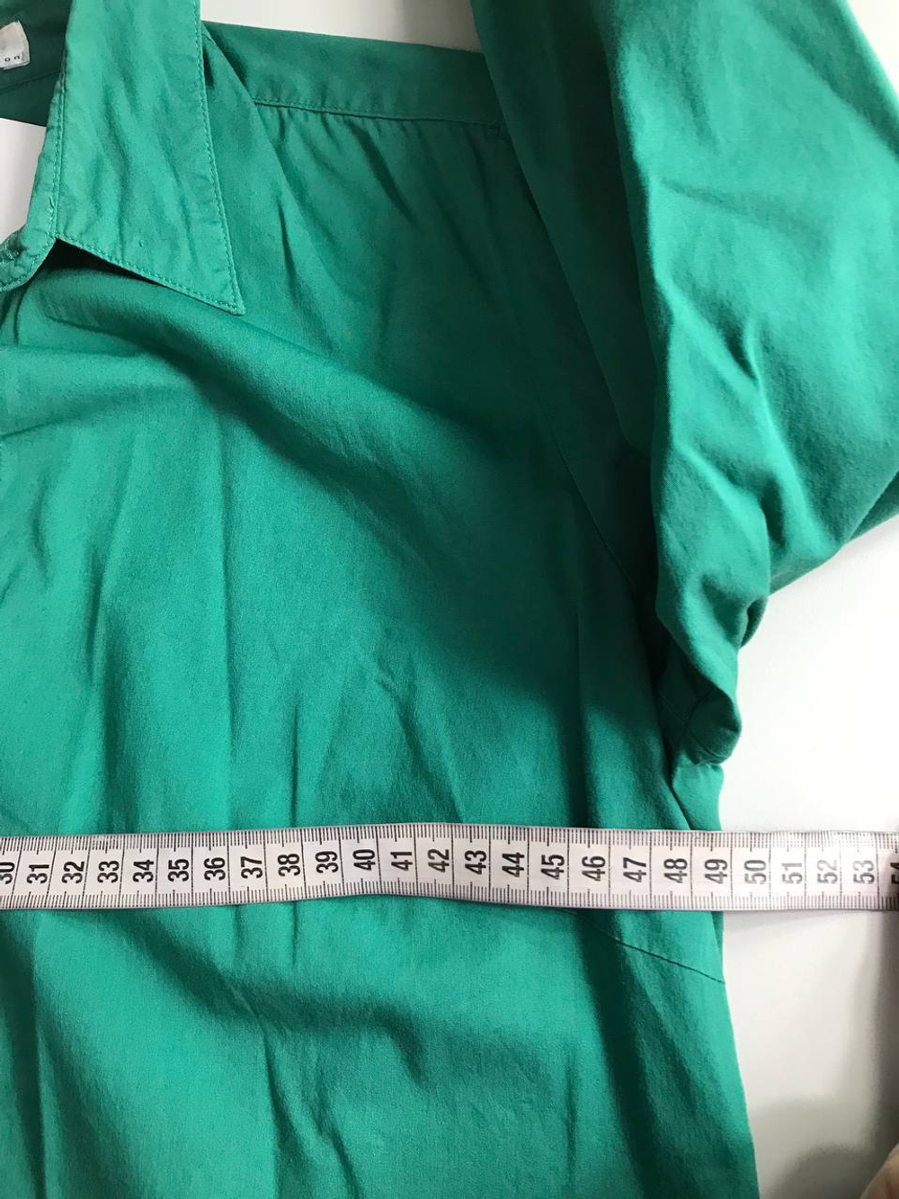 Рубашка-блузка bpc свежего зеленого оттенка 48 размер