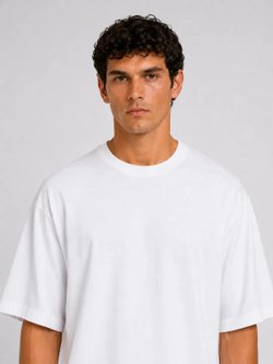 Футболка мужская белая oversize