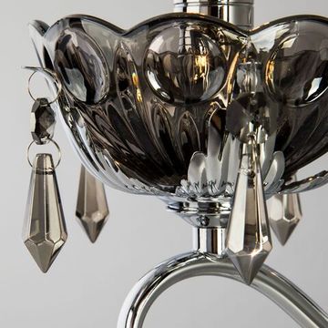 10103/1 / настенный светильник / хром/дымчатый хрусталь Strotskis