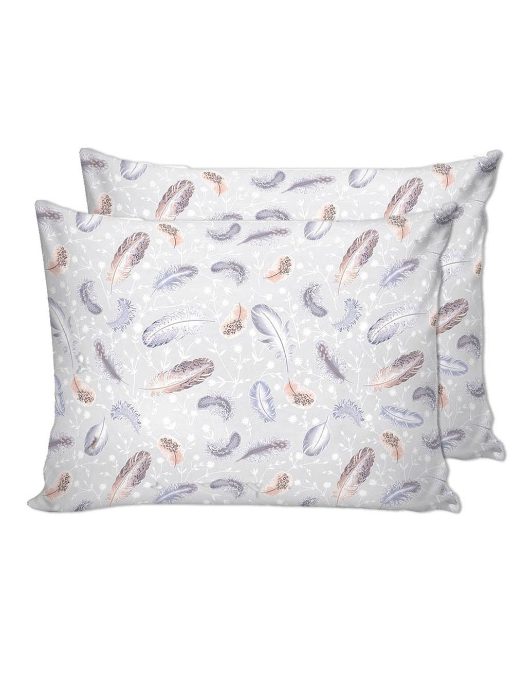 Наволочка комплект 2шт Сказка "Перышко" 40х60 см, перкаль
