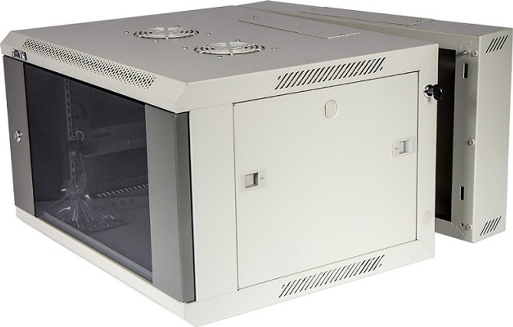 Шкаф настенный 19", 12U TWT TWT-CBW3G-12U-6x6-GY