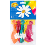 Шар латексный 30см Набор 5шт Ромашки (Ассорти)