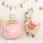 Шар (22"/56 см) Фигура, Котенок Принцесса, Розовый