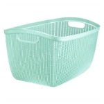 Корзина ВЯЗАНИЕ 26л фисташковый (комплект 5 шт)